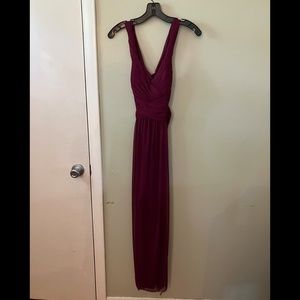 Magenta Bridesmaids Dress from Davids Bridal Size 2